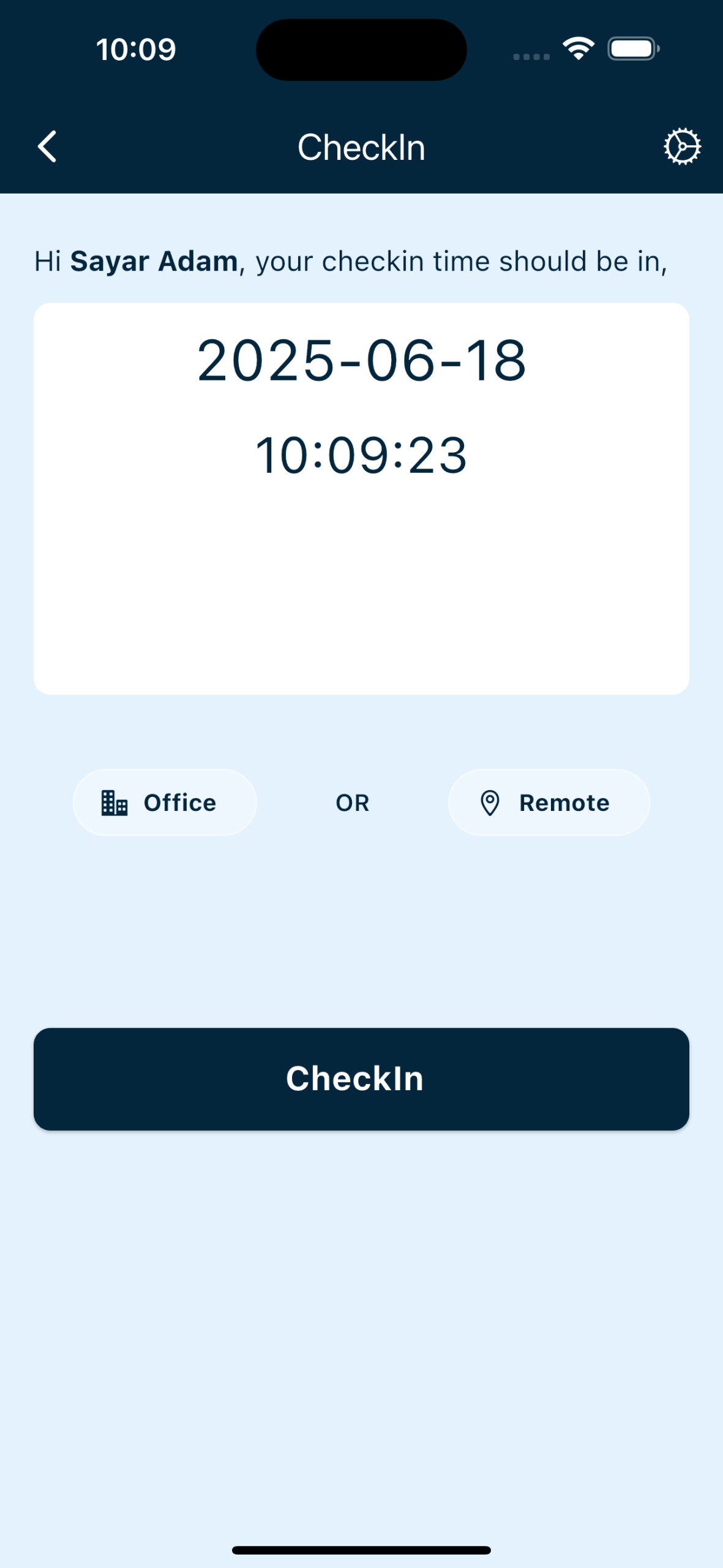 Check In/Out